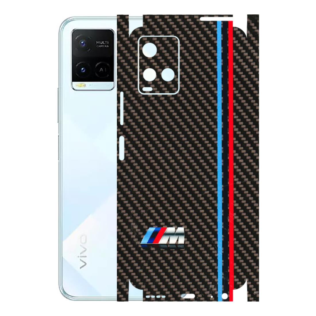 VIVO Y Series Phone Skins (All Models) - BM Carbon Fiber Feels - 3D Embossed Finish (L-38) Vivo Y21E 5G
