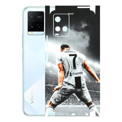 VIVO Y Series Phone Skins (All Models) - Ronaldo CR7 Crazy - 3D Embossed Finish (L-44) Vivo Y21E 5G