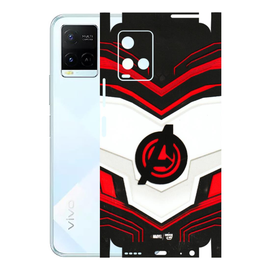 VIVO Y Series Phone Skins (All Models) - Avengers Logo - 3D Embossed Finish (L-55) Vivo Y21E 5G