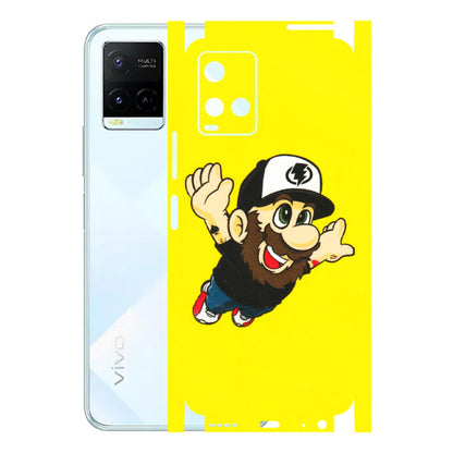 VIVO Y Series Phone Skins (All Models) - Flying Beardo - 3D Embossed Finish (L-60) Vivo Y21E 5G