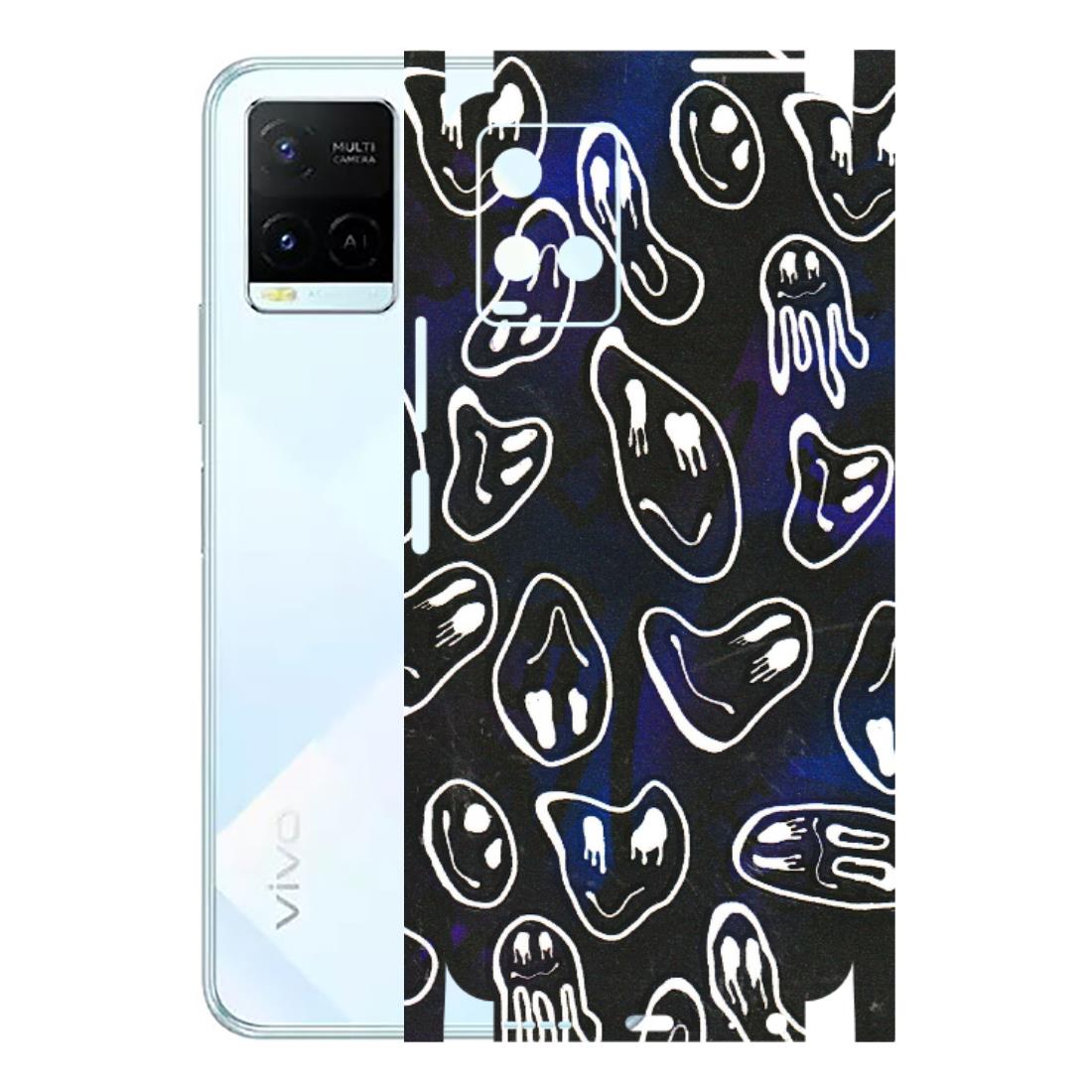 VIVO Y Series Phone Skins (All Models) - Distorted Smileys - 3D Embossed Finish (L-92) Vivo Y21E 5G
