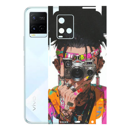 VIVO Y Series Phone Skins (All Models) - Camera Lover Girl - Matte Finish (M-09) Vivo Y21E 5G