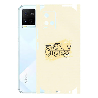 VIVO Y Series Phone Skins (All Models) - Har Har Mahadev - Matte Finish (M-10) Vivo Y21E 5G