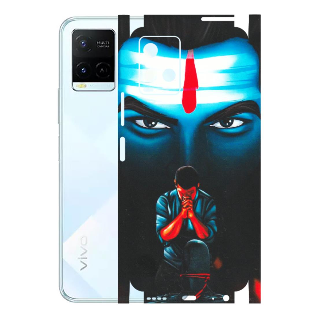 VIVO Y Series Phone Skins (All Models) - Mahakal Bhakt - Matte Finish (M-112) Vivo Y21E 5G