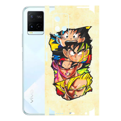 VIVO Y Series Phone Skins (All Models) - Angry Multi Anime - Matte Finish (M-113) Vivo Y21E 5G