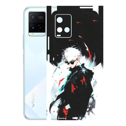 VIVO Y Series Phone Skins (All Models) - Gojo Powerful Charater Kaisen Anime - Matte Finish (M-144) Vivo Y21E 5G