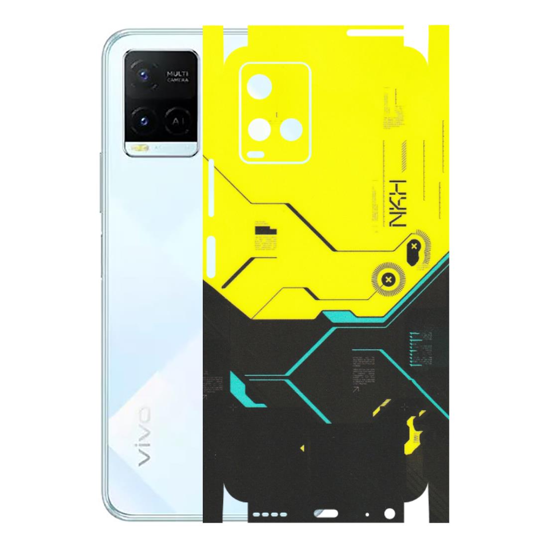 VIVO Y Series Phone Skins (All Models) - Black Yellow Technica - Matte Finish (M-53) Vivo Y21E 5G