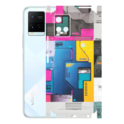 VIVO Y Series Phone Skins (All Models) - Colourfull Motherboard Internals - Matte Finish (M-55) Vivo Y21E 5G