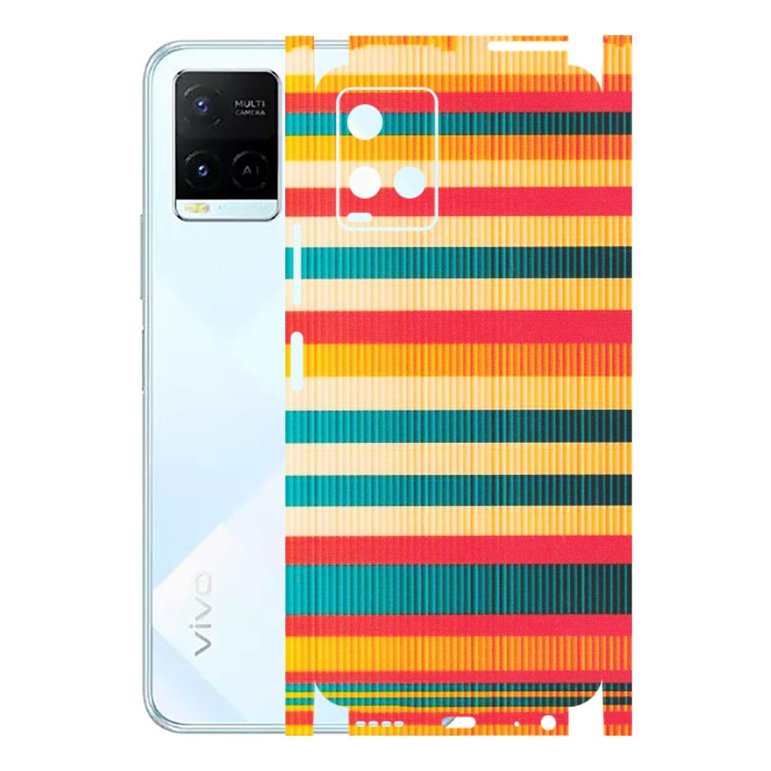 VIVO Y Series Phone Skins (All Models) - Colourful Stripes Soothing Effect - Matte Finish (M-86) Vivo Y21E 5G