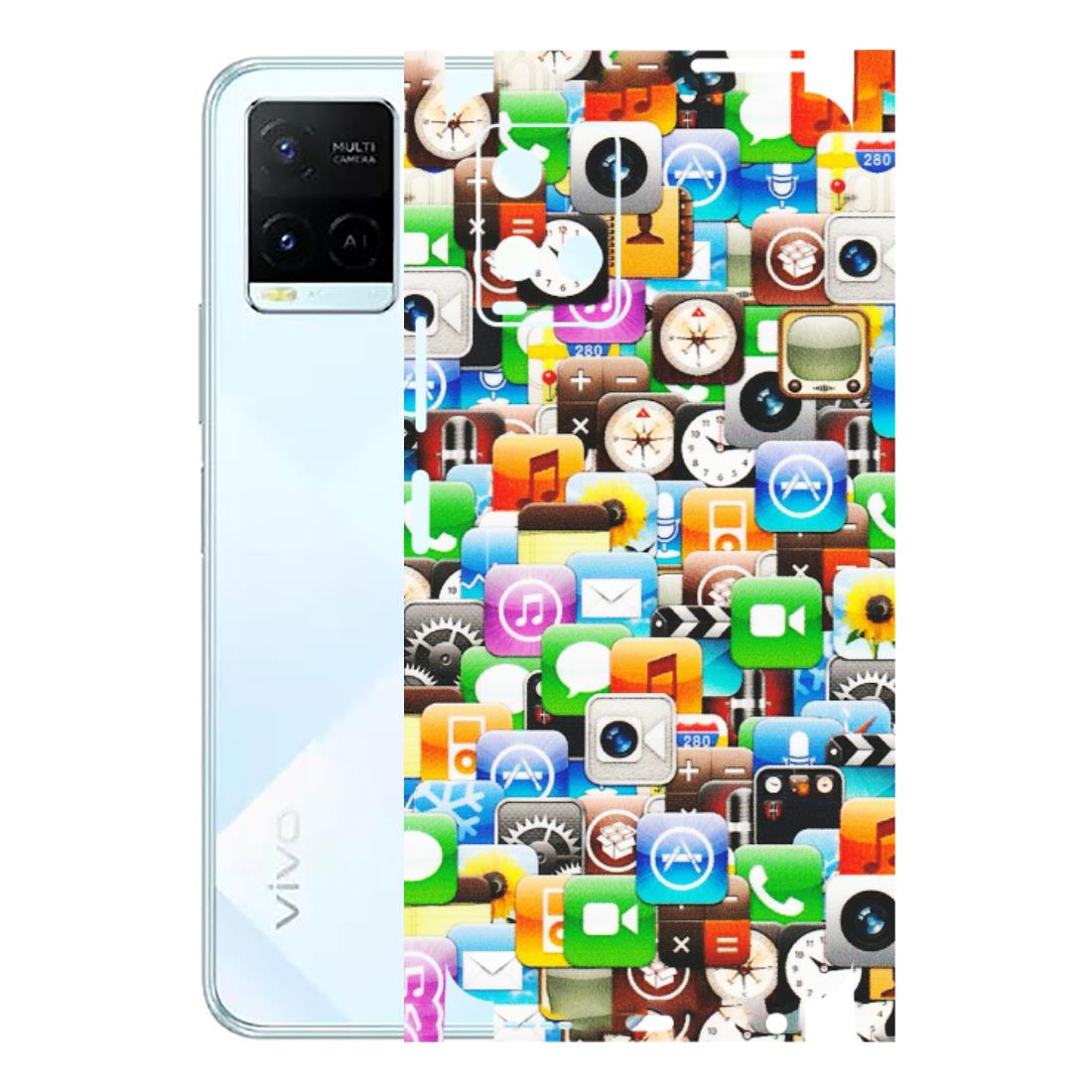 VIVO Y Series Phone Skins (All Models) - All Apple Icons - Matte Finish (M-93) Vivo Y21E 5G