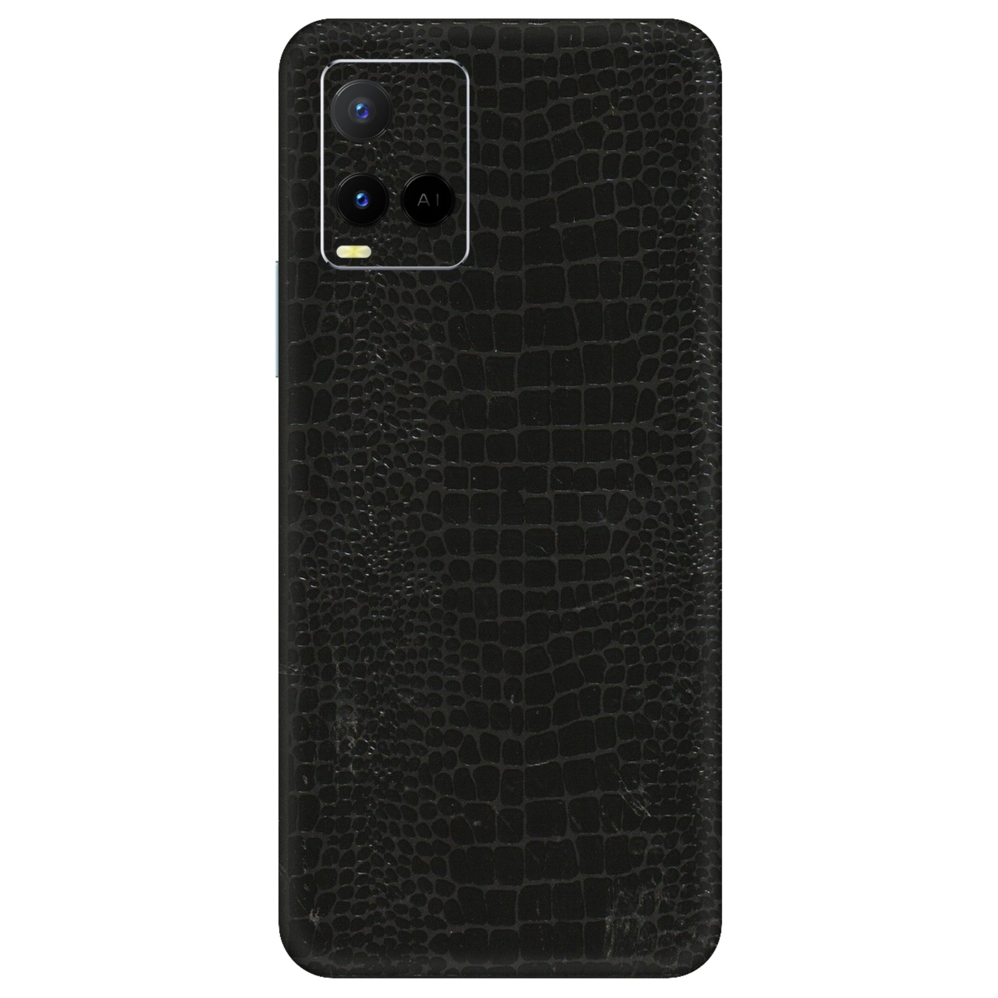 VIVO Y Series Phone Skins (All Models) - Snake Leather Black - 3D Embossed Finish (L-107) Vivo Y21 G