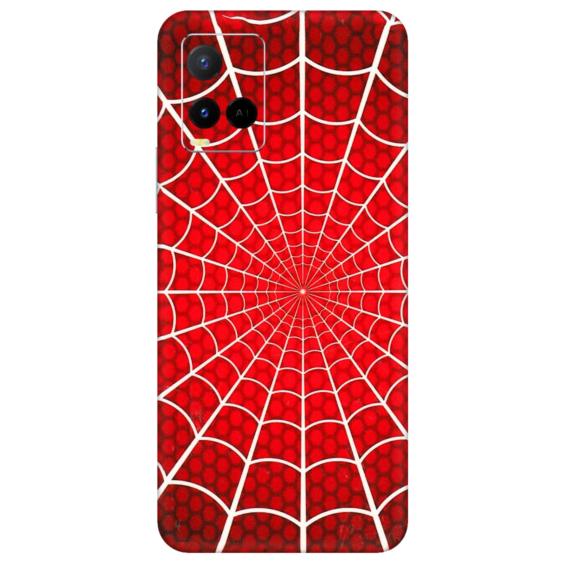 VIVO Y Series Phone Skins (All Models) - Classic Spidey Web - 3D Embossed Finish (L-115) Vivo Y21 G