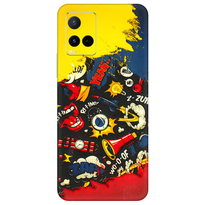 VIVO Y Series Phone Skins (All Models) - Pacific Doodle Art - 3D Embossed Finish (L-120) Vivo Y21 G
