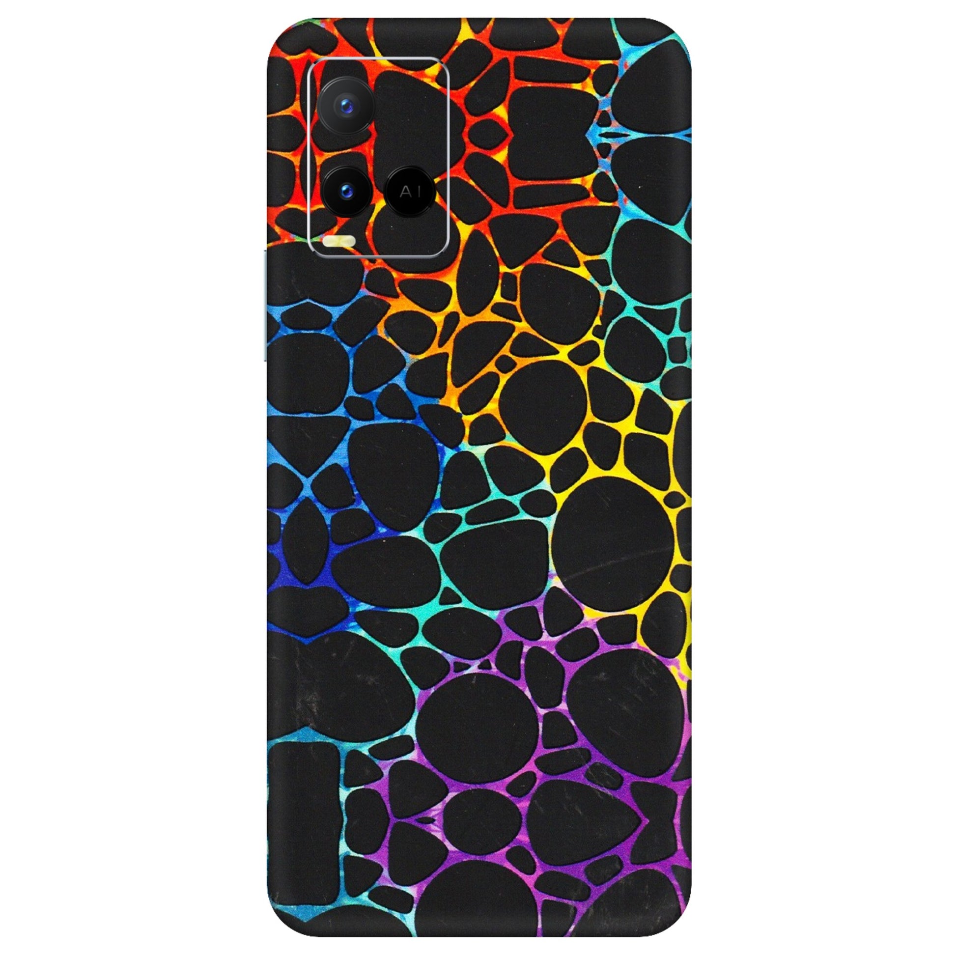 VIVO Y Series Phone Skins (All Models) - Abstract Art MultiColour - 3D Embossed Finish (L-133) Vivo Y21 G