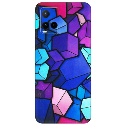VIVO Y Series Phone Skins (All Models) - Cube Doodle - 3D Embossed Finish (L-141) Vivo Y21 G