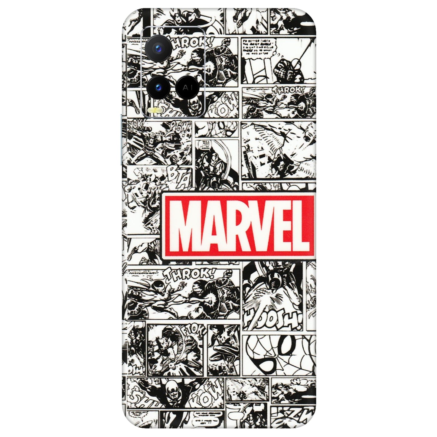 VIVO Y Series Phone Skins (All Models) - Marvel Comic - 3D Embossed Finish (L-171) Vivo Y21 G