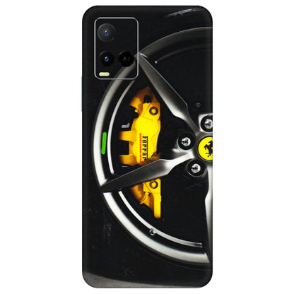 VIVO Y Series Phone Skins (All Models) - Ferrari Wheel Alloy - 3D Embossed Finish (L-173) Vivo Y21 G