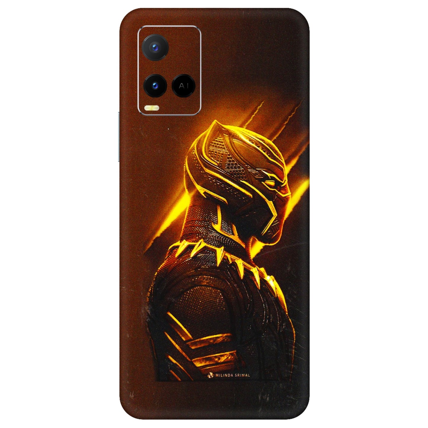 VIVO Y Series Phone Skins (All Models) - Gold Black Panther - 3D Embossed Finish (L-181) Vivo Y21 G