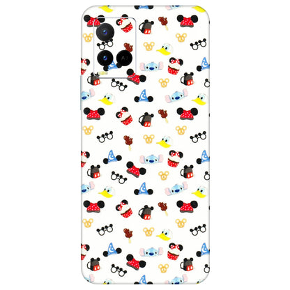 VIVO Y Series Phone Skins (All Models) - Minnie Mouse & Donald Doodles s - 3D Embossed Finish (L-194) Vivo Y21 G