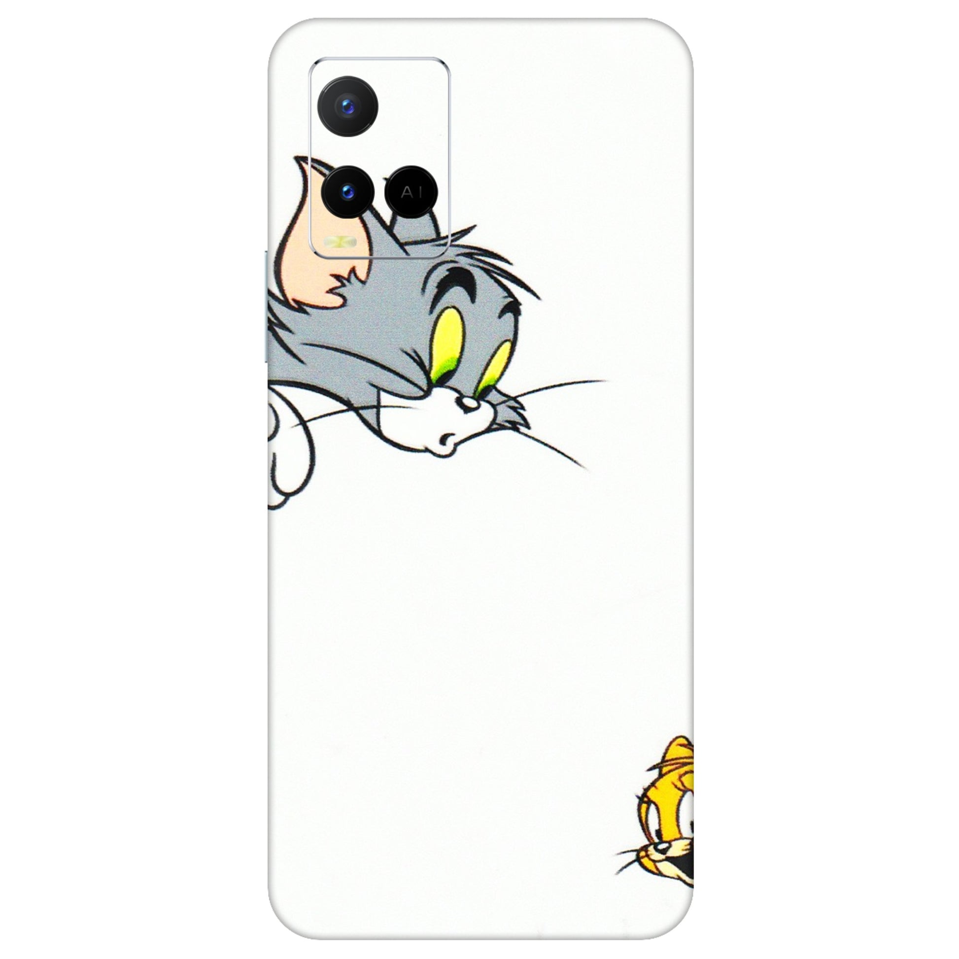 VIVO Y Series Phone Skins (All Models) - Cute Tom And Jerry - 3D Embossed Finish (L-220) Vivo Y21 G