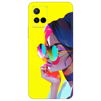 VIVO Y Series Phone Skins (All Models) - Bold Stylish Girl - 3D Embossed Finish (L-222) Vivo Y21 G