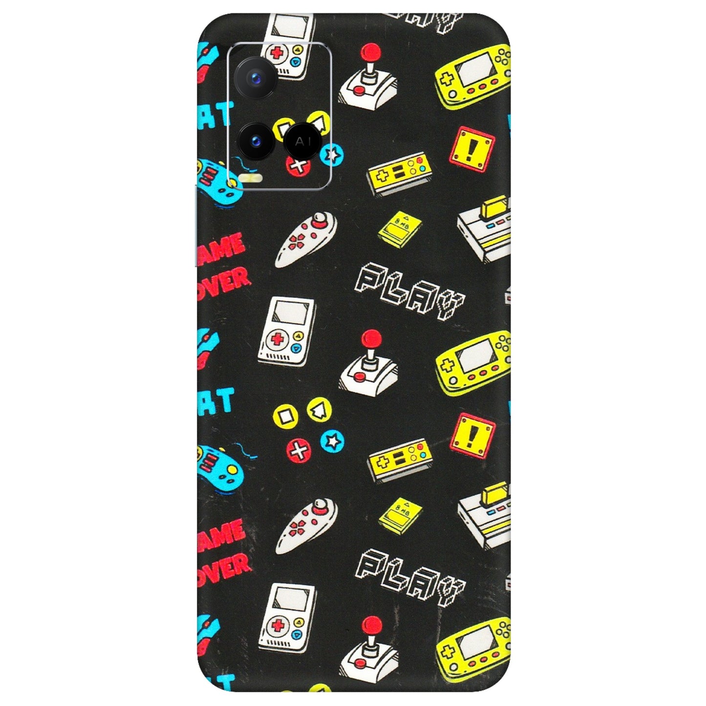 VIVO Y Series Phone Skins (All Models) - Gaming Doodles - 3D Embossed Finish (L-224) Vivo Y21 G