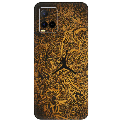 VIVO Y Series Phone Skins (All Models) - Premium Gold Basketball Player - 3D Embossed Finish (L-236) Vivo Y21 G