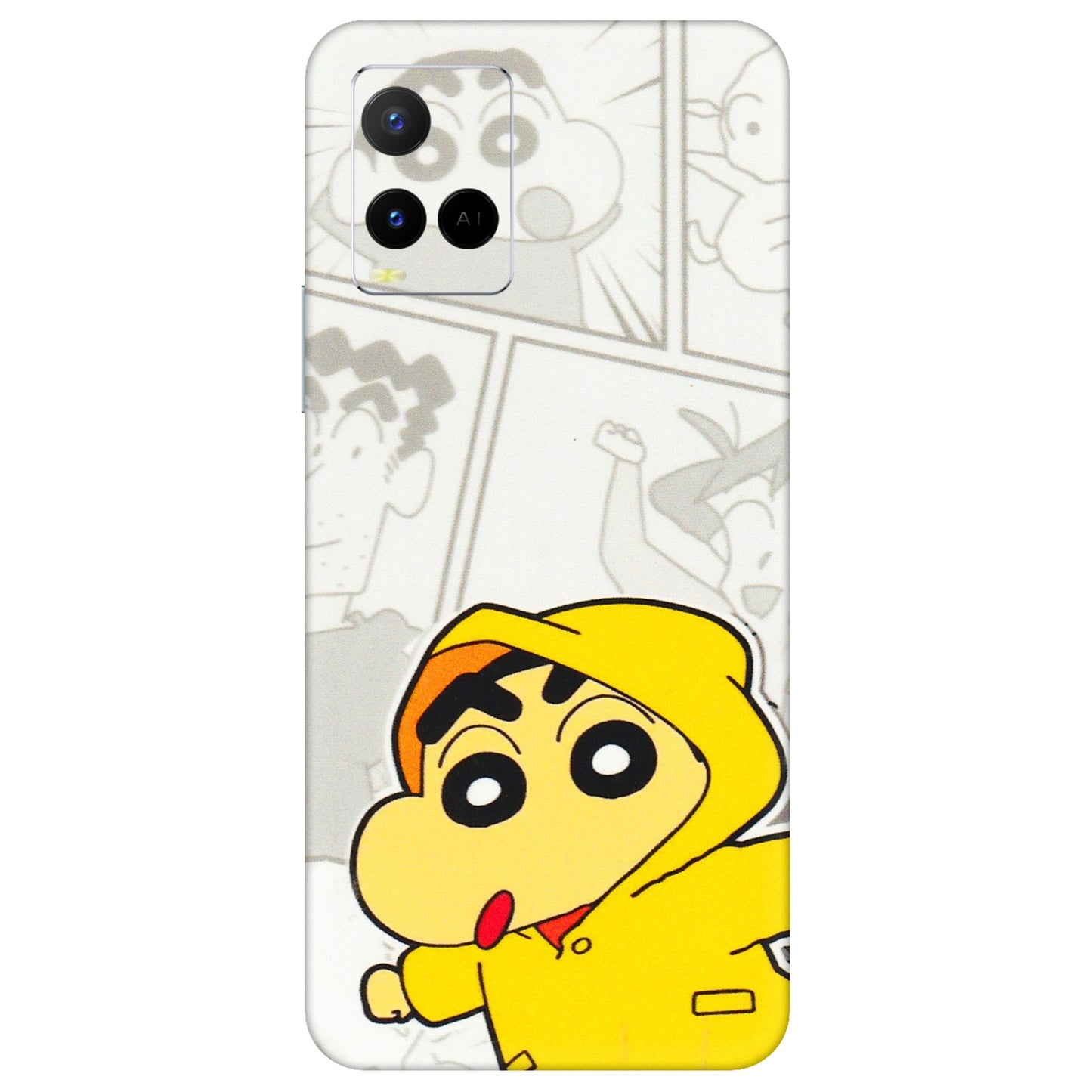 VIVO Y Series Phone Skins (All Models) - Yellow Shinchan Comic - 3D Embossed Finish (L-246) Vivo Y21 G