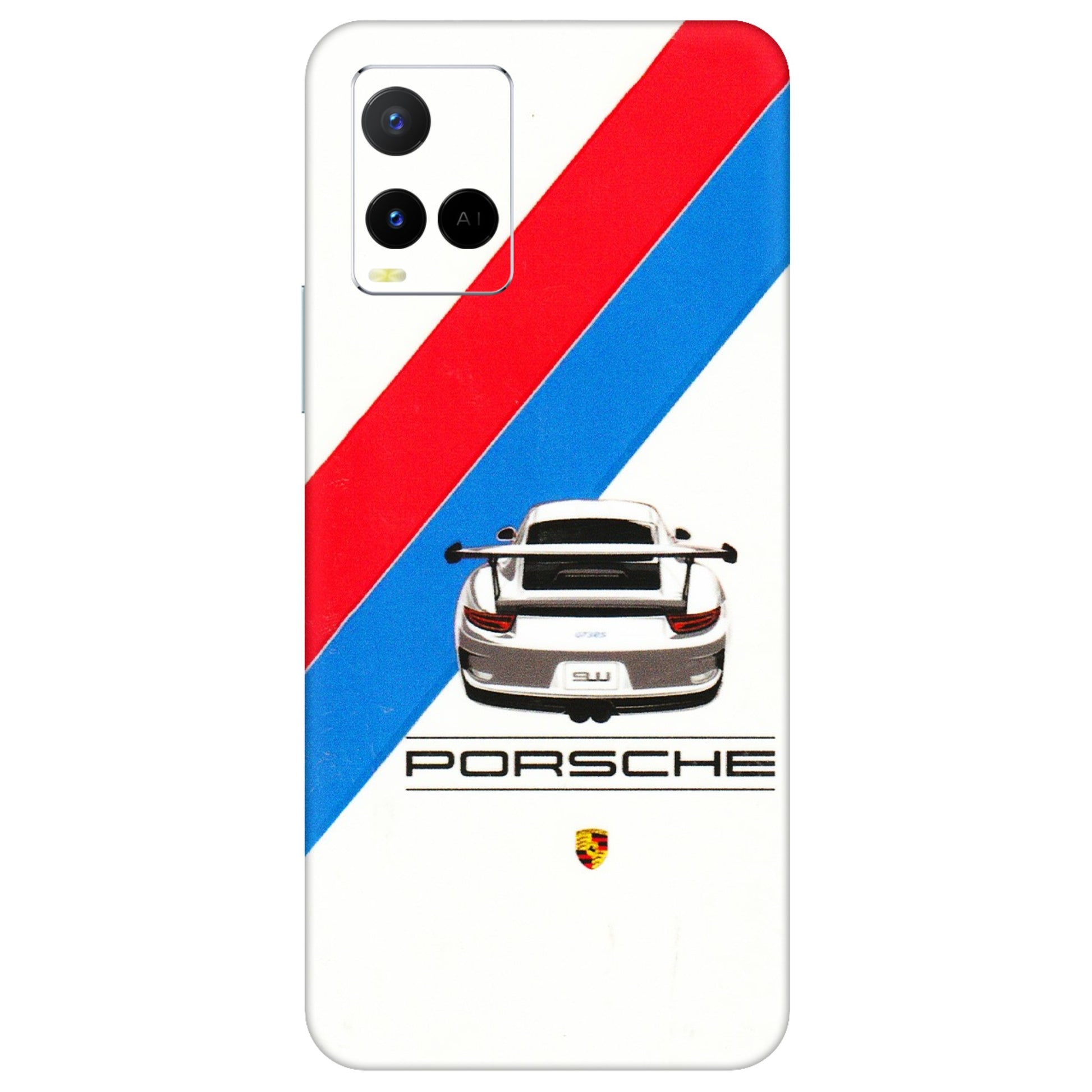 VIVO Y Series Phone Skins (All Models) - Porche Car Sober Logo - 3D Embossed Finish (L-248) Vivo Y21 G