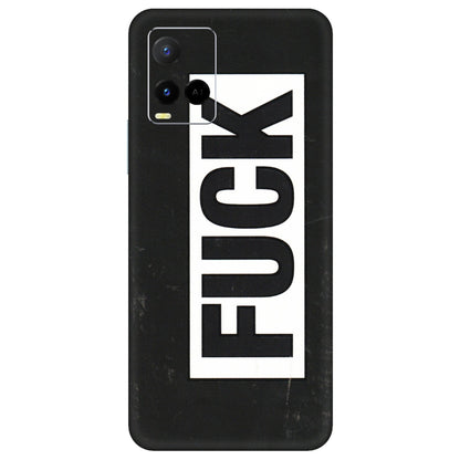 VIVO Y Series Phone Skins (All Models) - The F Word - 3D Embossed Finish (L-255) Vivo Y21 G