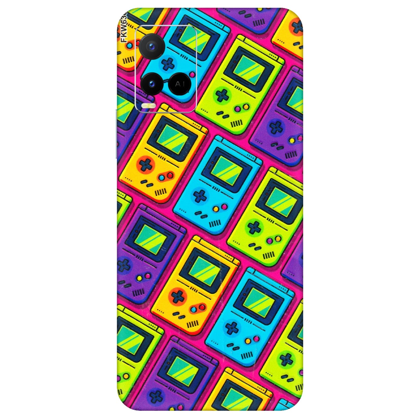 VIVO Y Series Phone Skins (All Models) - Gameboy Colourful - 3D Embossed Finish (L-266) Vivo Y21 G