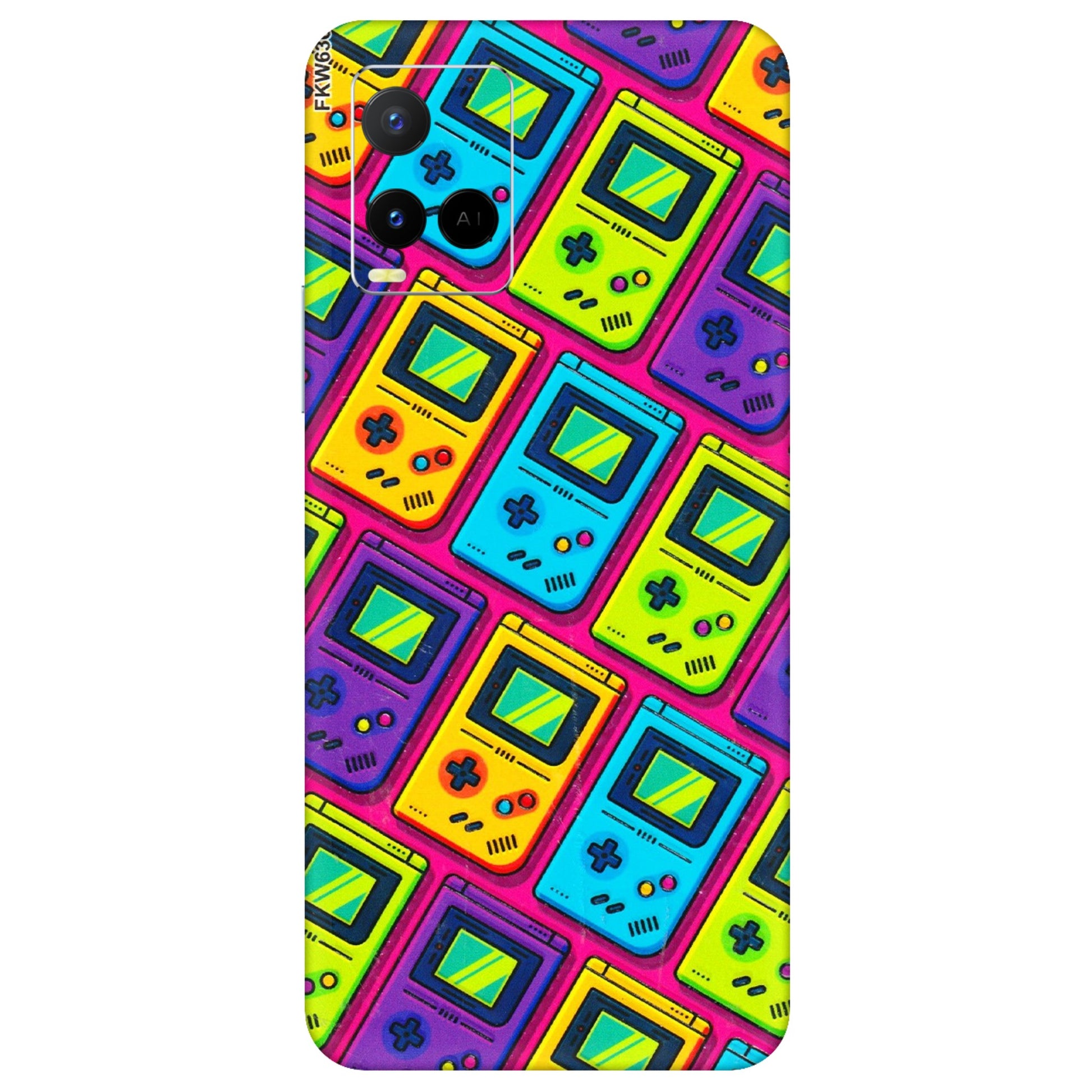 VIVO Y Series Phone Skins (All Models) - Gameboy Colourful - 3D Embossed Finish (L-266) Vivo Y21 G