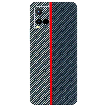 VIVO Y Series Phone Skins (All Models) - Blue Sober Lines - 3D Embossed Finish (L-305) Vivo Y21 G