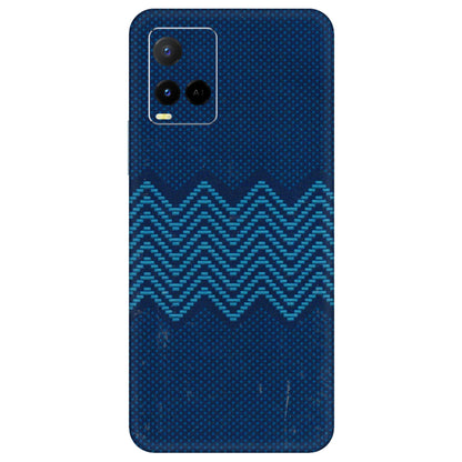 VIVO Y Series Phone Skins (All Models) - Blue Sober Waves - 3D Embossed Finish (L-306) Vivo Y21 G