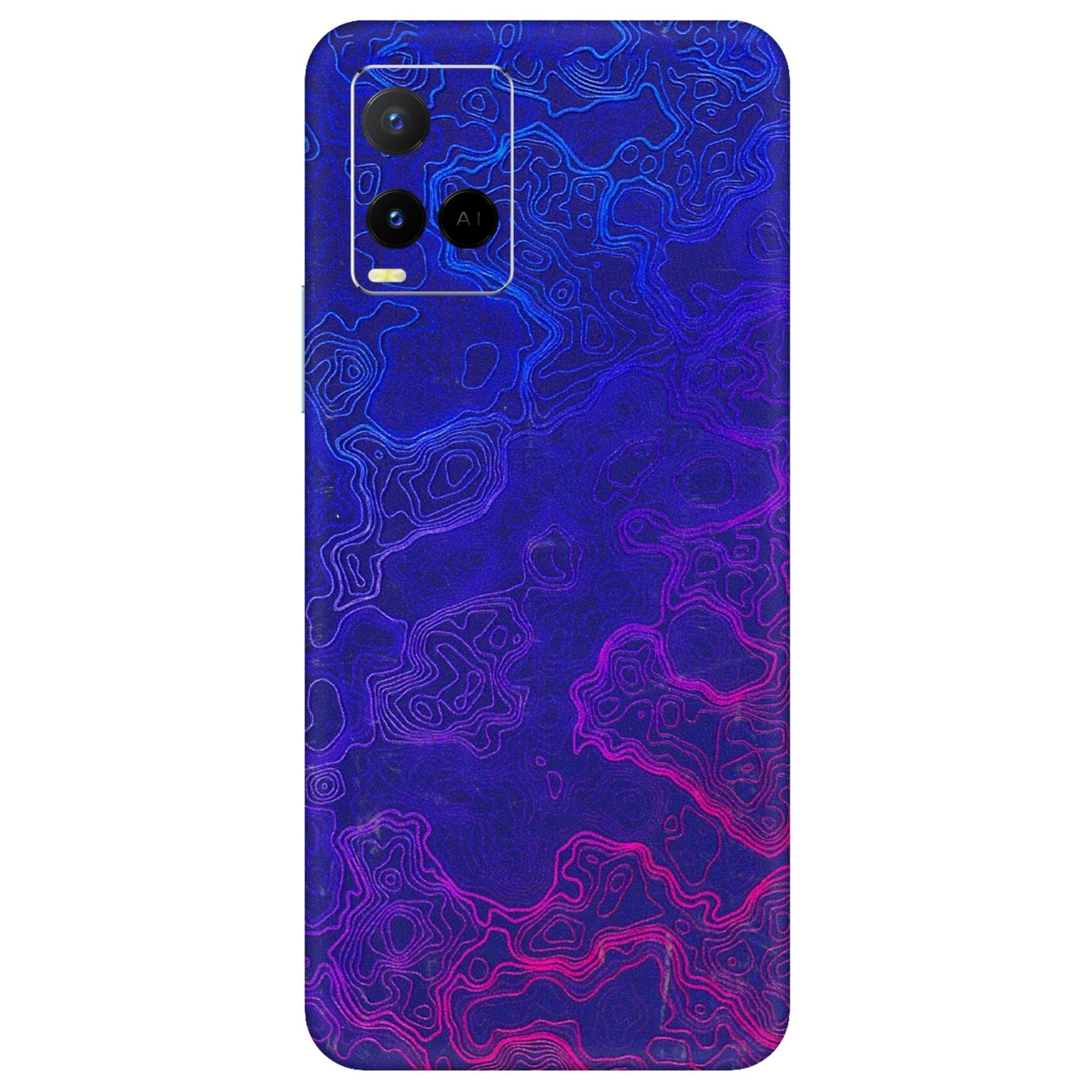 VIVO Y Series Phone Skins (All Models) - Purple Ripples Swirl - 3D Embossed Finish (L-314) Vivo Y21 G