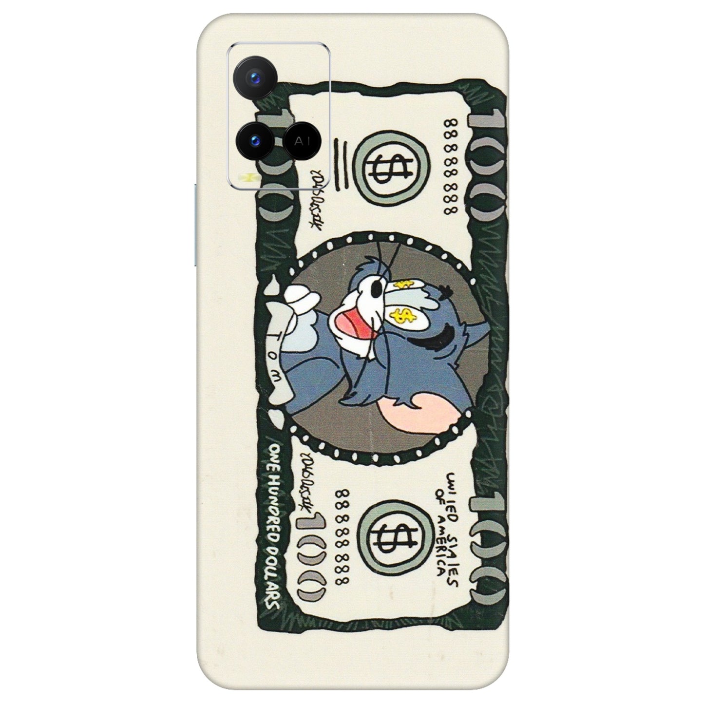 VIVO Y Series Phone Skins (All Models) - Tom Hundred Dollar - 3D Embossed Finish (L-324) Vivo Y21 G