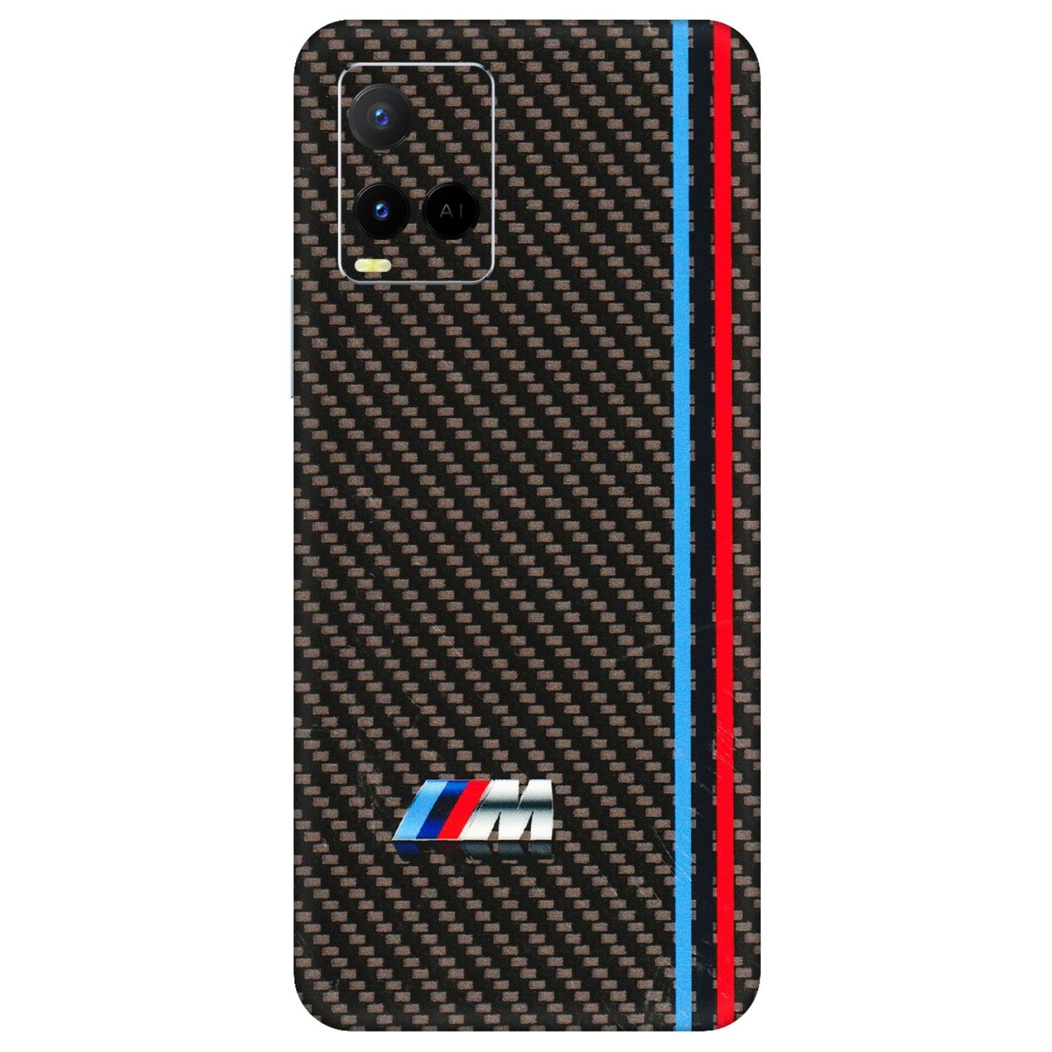 VIVO Y Series Phone Skins (All Models) - BM Carbon Fiber Feels - 3D Embossed Finish (L-38) Vivo Y21 G