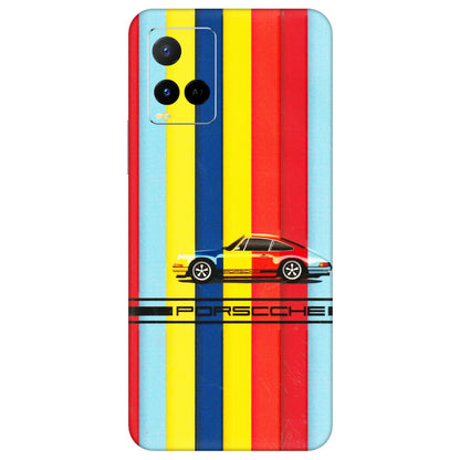 VIVO Y Series Phone Skins (All Models) - Multicolour Porche - 3D Embossed Finish (L-39) Vivo Y21 G