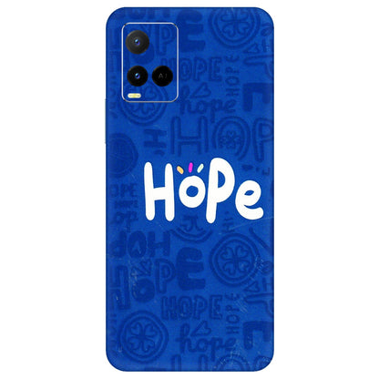 VIVO Y Series Phone Skins (All Models) - Hope Doodles Blue - 3D Embossed Finish (L-43) Vivo Y21 G