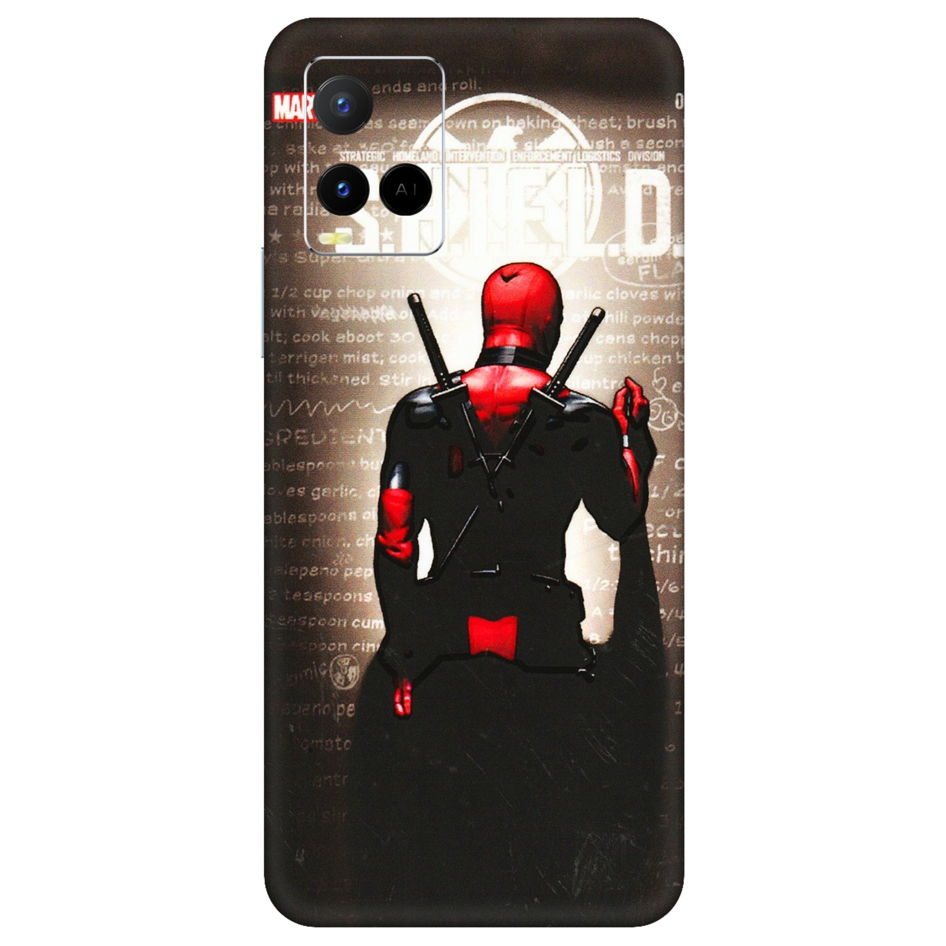 VIVO Y Series Phone Skins (All Models) - Deadpool - 3D Embossed Finish (L-56) Vivo Y21 G