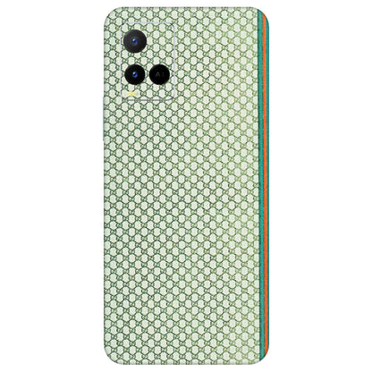 VIVO Y Series Phone Skins (All Models) - Gucci Fabric Pattern - 3D Embossed Finish (L-73) Vivo Y21 G