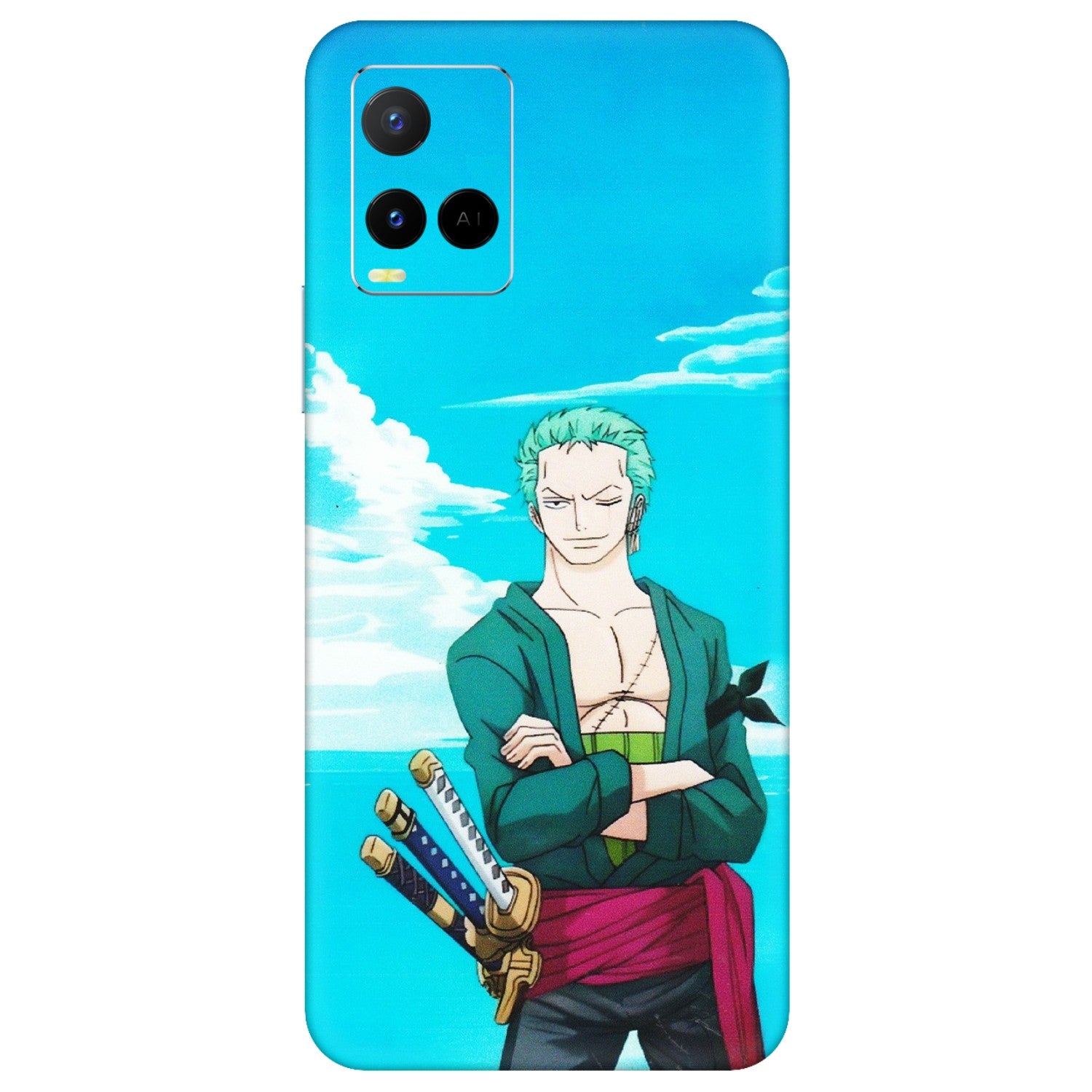 VIVO Y Series Phone Skins (All Models) - Cool Swordman Zoro Anime - Matte Finish (M-143) Vivo Y21 G