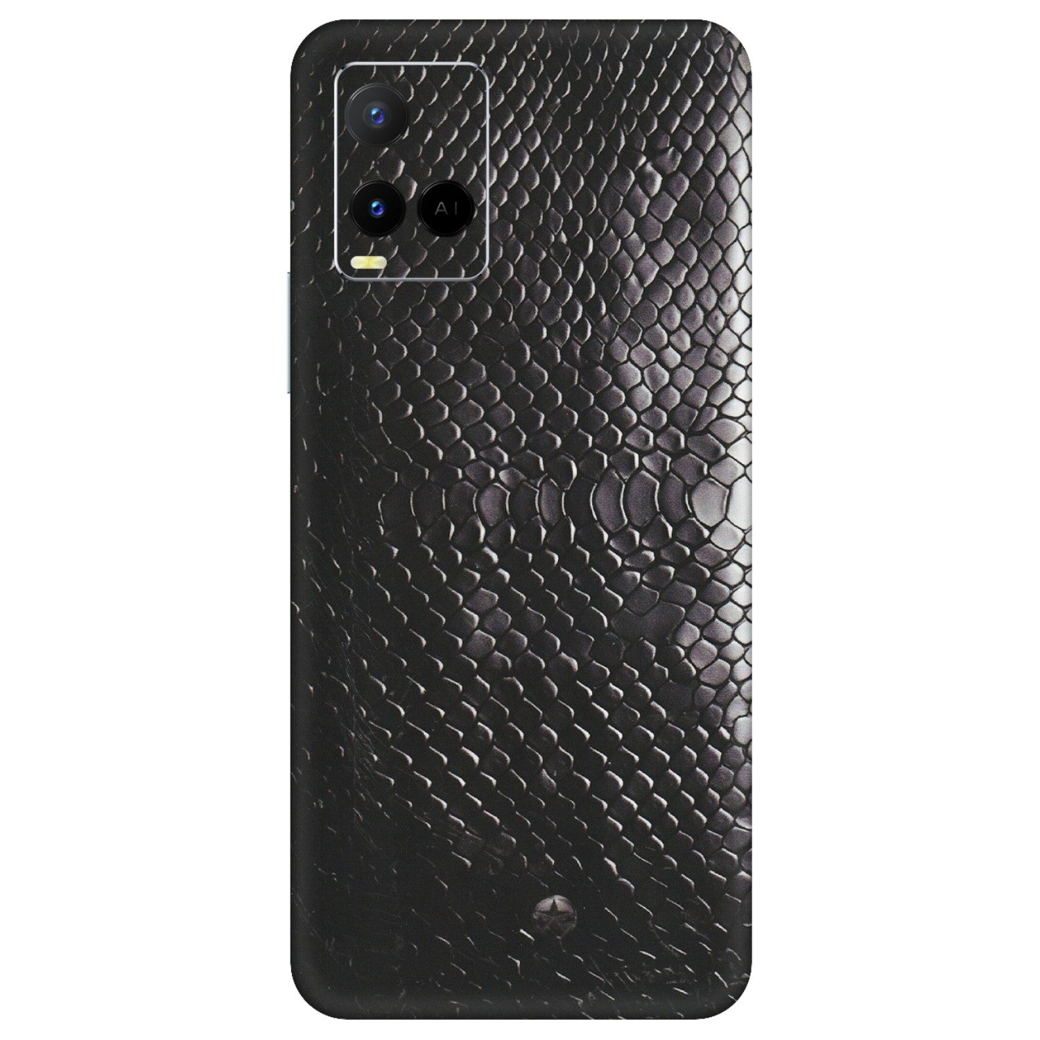 VIVO Y Series Phone Skins (All Models) - Black Snack Leather - Matte Finish (M-147) Vivo Y21 G