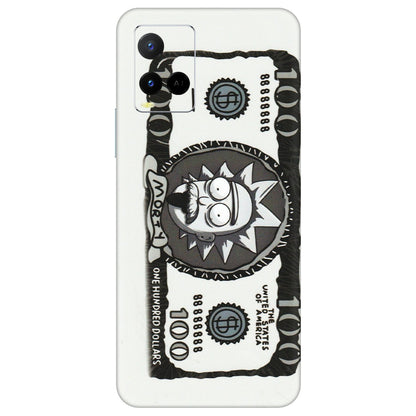 VIVO Y Series Phone Skins (All Models) - Rick And Morty Hundred Dollar Anime - Matte Finish (M-161) Vivo Y21 G