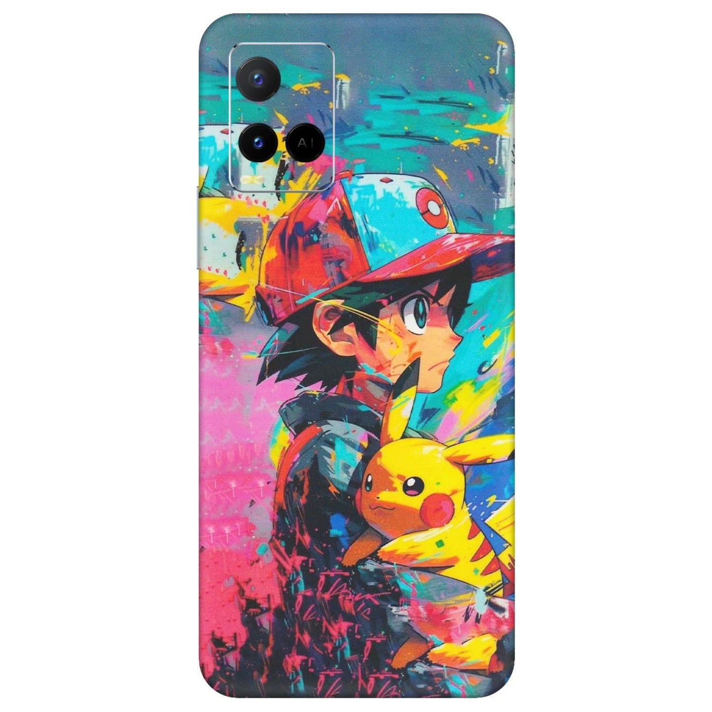 VIVO Y Series Phone Skins (All Models) - Ash & Pikachu - Matte Finish (M-26)
