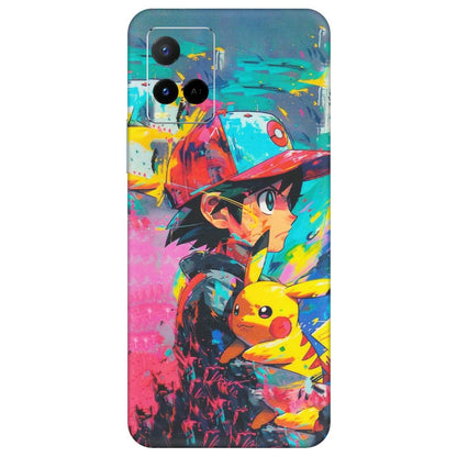 VIVO Y Series Phone Skins (All Models) - Ash & Pikachu - Matte Finish (M-26)