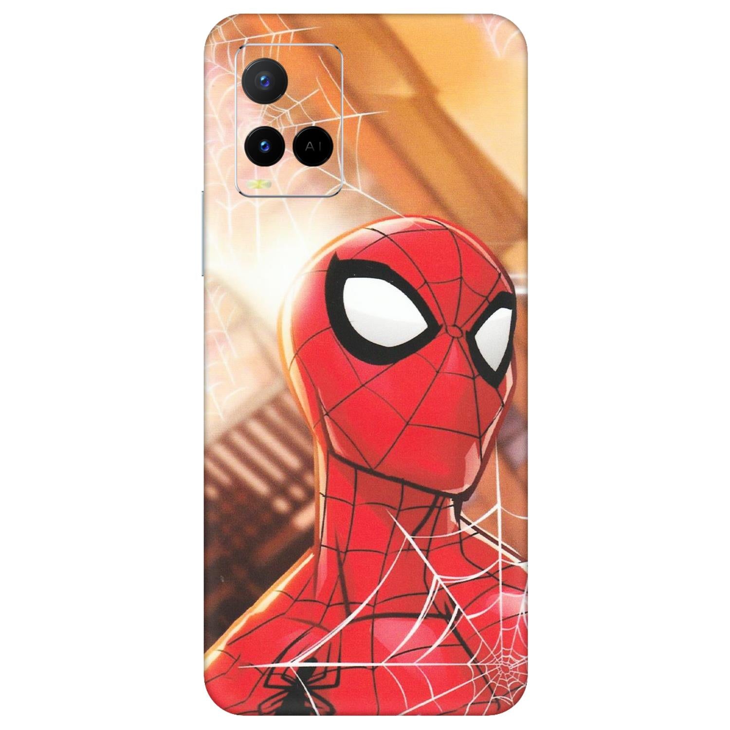 VIVO Y Series Phone Skins (All Models) - Spiderman Face New - Matte Finish (M-41) Vivo Y21 G