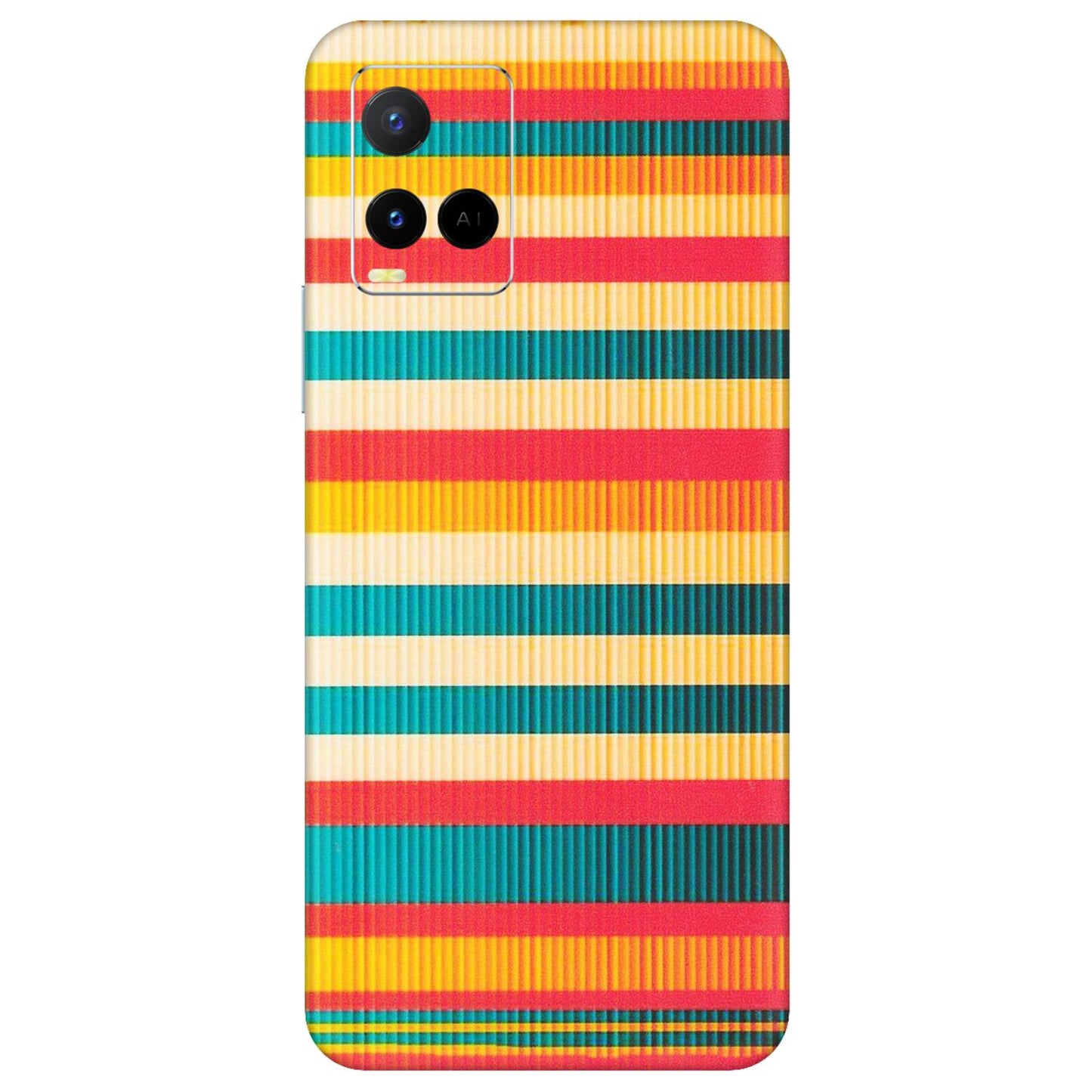 VIVO Y Series Phone Skins (All Models) - Colourful Stripes Soothing Effect - Matte Finish (M-86) Vivo Y21 G
