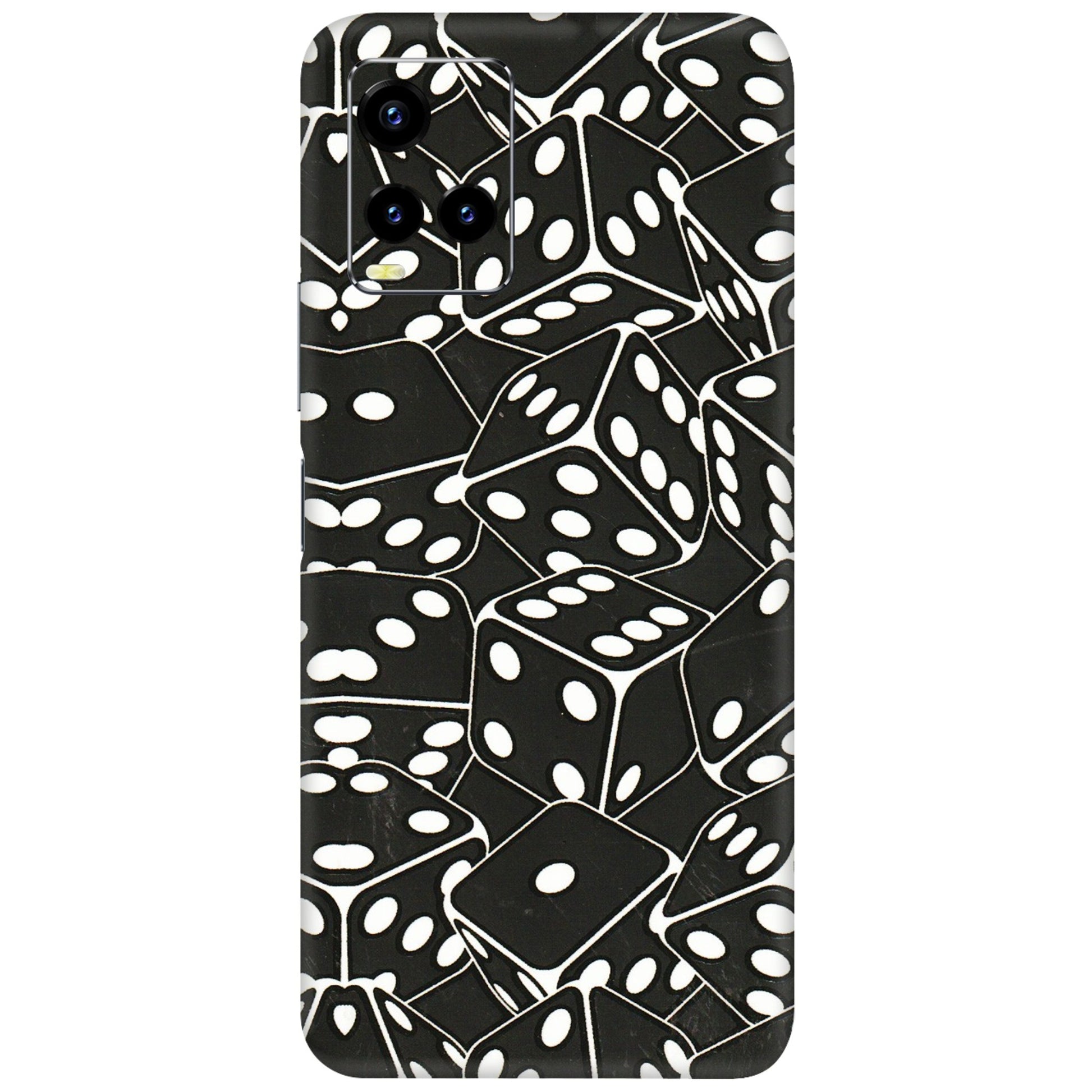VIVO Y Series Phone Skins (All Models) - Big Black Dices - 3D Embossed Finish (L-106) Vivo Y21T