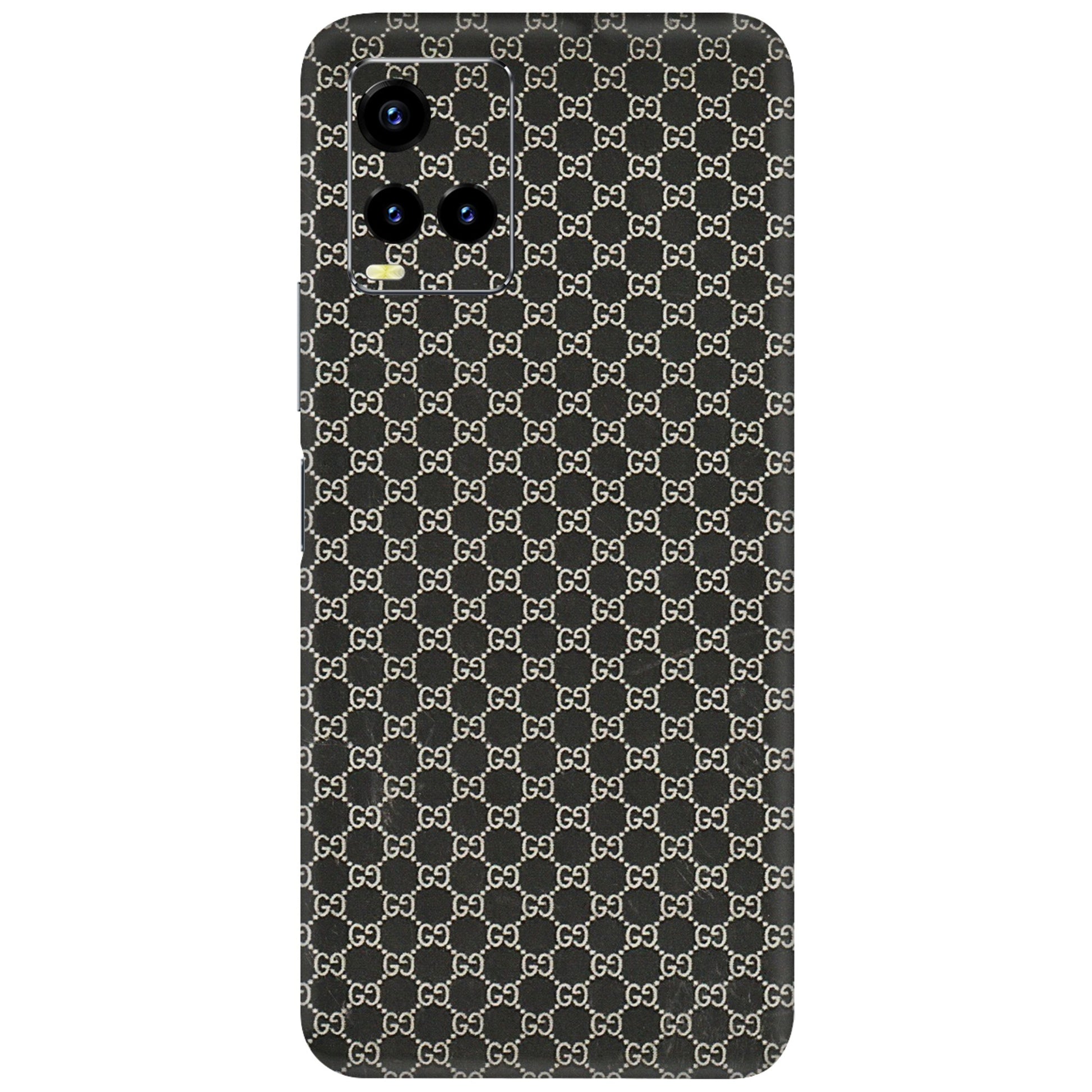 VIVO Y Series Phone Skins (All Models) - Black G Print - 3D Embossed Finish (L-109) Vivo Y21T